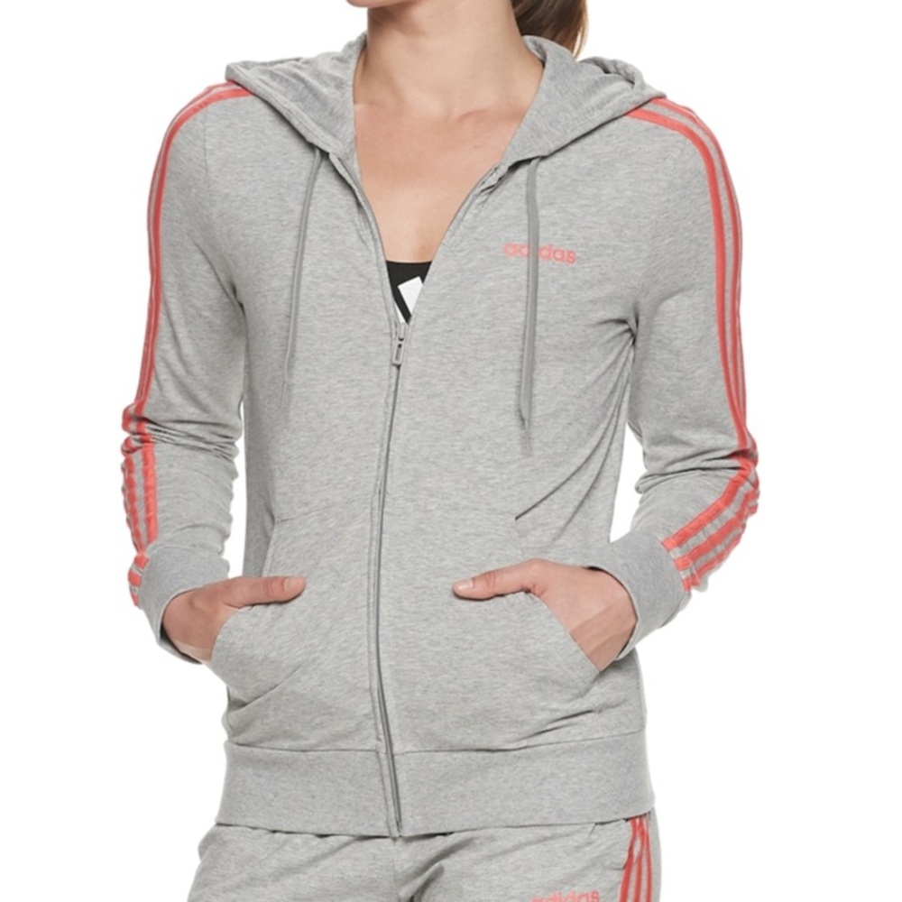 Women’s Adidas Essential 3 Stripes Full Zip Jacket